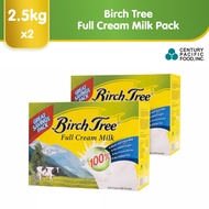 Birch Tree Full Cream Milk 2500g Pack of 2