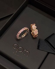【全新正品】APM Monaco 三月新品粉色排鑽戒指｜浪漫粉系閃鑽指環 香港發貨