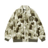 IQ9D Chrome Hearts Autumn/Winter Coat - Premium Fur & Leather with Gradient Sanskrit Cross Embroider
