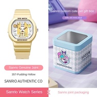 ฉันรู้ว่า ZGO ของแท้ Sanrio Hello Kitty 50th ครบรอบรุ่นลิมิเต็ดนาฬิกาควอตซ์ลูมินัสกันน้ำสำหรับเด็กหญ
