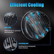 2X 5.75 LED Headlight 5-3/4 Motorcycle Headlight with White DRL for Sportster Iron 883 Dyna Street B