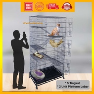 Sangkar Kucing Besar 5 Tingkat 3 Kaki | Cat Cage 5 Level  3 Feet |  Cat House | Big Cat Cage - 9135A
