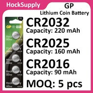 [MOQ 5pcs][Authentic] GP CR2032 CR2025 CR2016 Lithium 3V Button Battery 2032 2025 2016 [FAST SHIP OU