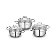 Korkmaz Perla Jr. Stainless Steel Cookware Set (6 Pcs)