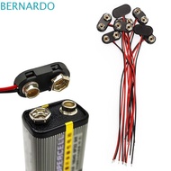 BERNARDO 10Pcs Battery Clip Connector, Soft Hard Shell Battery Holder Battery Holder Clip, 9 Volt Ba