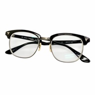 成色極佳 △ BJ CLASSIC COLLECTION S-831​​ SIRMONT 眉框眼鏡 黑色 銀色 49□18-140 可搭配近視鏡鏡片 日本製造 男士