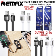 Data Cable USB Charging Cable Remax Output 2.4A Micro USB RC-154m