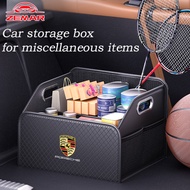 Porsche Leather Car Folding Storage Box Car Trunk Storage Box Multifunctional Box for Porsche Cayenn