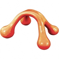 Four Point HandHeld Massage Tool Easy Palm Fit With Kbs For Gentle Prure Point Massage Orange