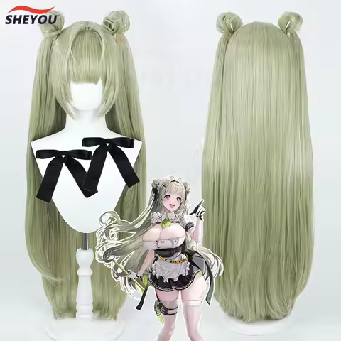 New! Soda Cosplay Wig Game NIKKE The Goddess of Victory Soda Long Green Heat Resistant Synthetic Hai