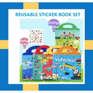 Kids Education Reusable Sticker Book Learning Sticker Book