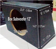 BOX SPEAKER SUBWOOFER MOBIL 12 INCH MDF TEBAL LAPIS KAIN JOK ANTI AIR COCOK BUAT AVANZA