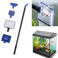 New Adjustable Aquarium Tank Set Cleaning Tools 5 in 1 Cleaner Children Side Mini Rubber Head Putter