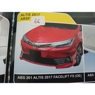 Toyota Altis 2017 bodykit and spoiler