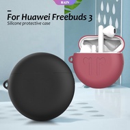 Huawei Freebuds3 Wireless Bluetooth Headset Protective Case Full With Metal Buckle-RAIN Leather Earphone Storage Box-RAIN