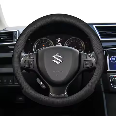 For SUZUKI Steering Wheel Cover Ultra-Thin Laser Vents Design Fit Swift Sport Jimny Jb74 Grand Vitar