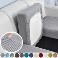 Sofa Seat Cover 1/2/3/4 Seater Elastic Jacquard Sofa Cover Set L Shape Solid Color Silpcover for Living Room Decorate Seat Cushion Covers Furniture Protector Cover for Sofa