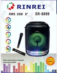 Speaker Portable 8 inch Rinrei SR-8899R Speaker Karaoke Bluetooth