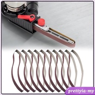 [PrettyiaMY] 10 Pieces Electric Belt Grinder Belt Machine Pipe Belt Sanding Belt Sander Attachment Drill Tools Accessories Grinder