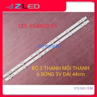 Led Tv Bar ASANZO 24 25 INCH 25T350 And Other Models, 100% Brand New, Set Of 2 Bars, Each Bar 6 Ball 3V, 44cm Long