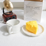 Decompression Cheese Triangle Cheese tpr Pinch Simulation Food Toy 8CM