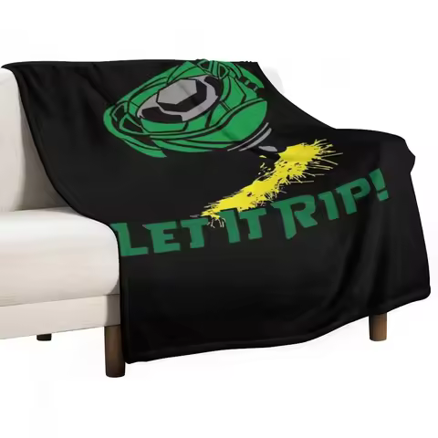 Gifts For Movie Fan Beyblade Burst Rise Retro Wave Throw Blanket Fluffy Soft Blankets Nap Blanket Fl