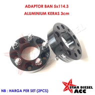 TIRE ADAPTER 5X114.3 30mm THICK SPACER CAR ADAPTER INNOVA XTRAIL CRV CIVIC GRAND VITARA HOLE 5