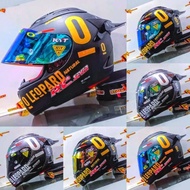 helm kyt rc seven rc7 leopard paket ganteng 