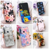 Phone Case Tecno Camon 17 Cover Silicone Cute Cat Fashion Funny Painted Casing Tecno CG6 CG6j