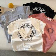 Children Letter T-Shirt Short-Sleeved Men 2026 Children's Clothing Solid Color Half-Sleeved T Trendy
