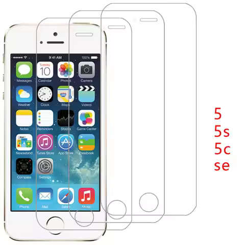 tempered glass for apple iphone se 5s 5c 5 s c case on iphonese iphone5s iphone5c s5 c5 back cover 3