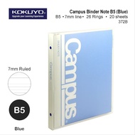 Kokuyo Campus Binder Loose Leaf Ring Note Book File B5 Blue (372B) / Green (152G) / Red (372R)