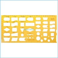 ESP K Resin Flow Chart Symbol Drafting Template Ruler Stencil Measuring Tool Student