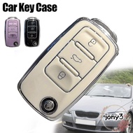 JONY Key  Cover, Soft TPU Key Protector Car Key ,  Holder Protection Key Shell Cover for Volkswagen 