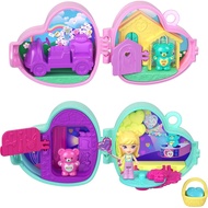 Polly Pocket X Sweethearts Micro Doll And 2 Playsets With 7 Themed Accessories And Heart Keychain Cl