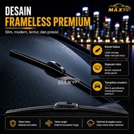 Pair of Isuzu Elf Frameless Front Wipers MAX99 Car Window Wiper/s