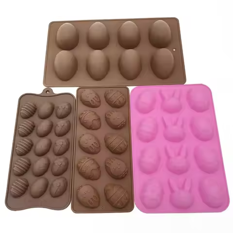 Easter Egg Silicone Mold Bunny Rabbit Chocolate Mould