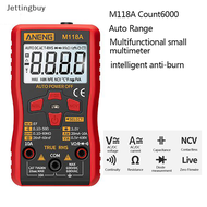 [Jettingbuy] Máy đo điện dung mini AC/thử DC cầm tay đa năng kế kỹ thuật số đèn flash aneng m118a RM