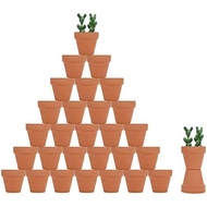 32pcs Small Mini 2" Terracotta Pot Clay Ceramic Pottery Planter, Cactus Flower Nursery Terra Cotta P