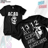 TSHIRT ACAB 1312 - ALL COPS ARE BASTARD | Short t-shirt | Cotton 30s