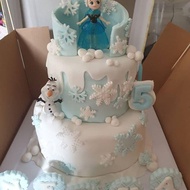 Kue ulang tahun frozen 2 tingkat icing d 20 n d14
