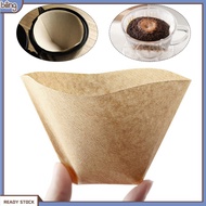 {biling}  High-quality Filter Bag Non-bleached Filter Bag 100pcs Cone Coffee Filter Thickened Food Grade Safe Edge Pressed Fine Paper Original Wood Pulp Filter Bag for Southeast