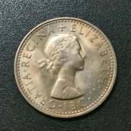 UK Queen Elizabeth II 6 Pence 1967
