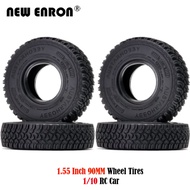4Pcs 1.55Inch 90x26MM Soft Rubber Wheel RC Terrain Crawler Tires Tyre for RC Car MST JIMNY RC4WD D90