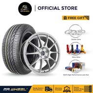 [Package Set] New Sport Rim WEDSSPORT TC105X TC105N 18 inch 8.5j 5H112-114.3 with New Tyre  Mr Wheel