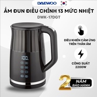 Ấm đun siêu tốc điều chỉnh nhiệt độ giữ ấm 2h Daewoo DWK-17DGT 17 Lít - Hàng chính hãng