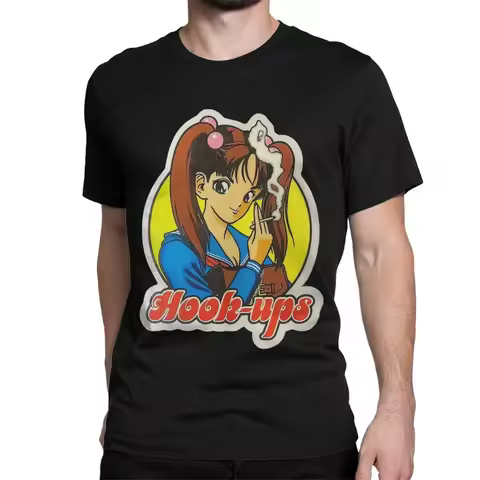 Hook Ups Tee Shirt Short Sleeve Clothing 4XL 5XL La Dream Girl HookUps Smoke T Shirt for Men men 100