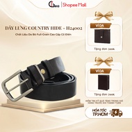 Country Hide H24002 Belt - Full-Grain Cowhide with Classic High Quality Design