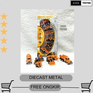 Children's Toy Diecast Construction Car Diecast Truck Construction Truck Set - No Bubble