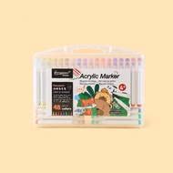 Giorgione ปากกามาร์กเกอร์อะคริลิค สีมาการอง 12/24/36 สําหรับวาดภาพระบายสี บนผ้าใบ ผ้า หิน การ์ด DIY 